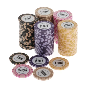 100 vnt Plastikinių Pokerio Žetonų, Vaikų Žaidimo, Mokymosi Matematikos Skaičiavimo, Bingo Žaidimas Nuotrauka 4