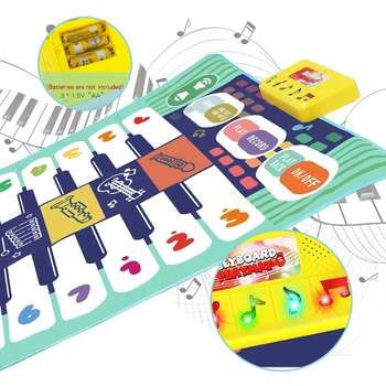 4 Stilius Dviejų Eilių Daugiafunkcį Muzikos Instrumentas Fortepijonas Kilimėlis Kūdikiams Fitneso Klaviatūra Žaisti Kilimų Švietimo Žaislai Vaikams Nuotrauka 4