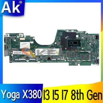 Lenovo Thinkpad Jogos X380 Nešiojamojo kompiuterio motininės Plokštės Su I3 I5 I7 8 Gen CPU 8G RAM 16G DTZS1 LA-F421P plokštė