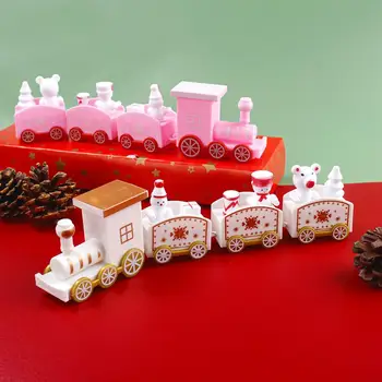 Plastikiniai Kalėdų Traukinys Linksmų Kalėdų Dekoracija Namuose Cristmas Papuošalai Navidad 2022 Kalėdų Dovanos Laimingų Naujųjų Metų 2023 Nuotrauka 2