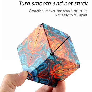 3d Kintantis Magnetinis Magic Cube Vaikams Kubo Galvosūkį Antistress Žaislas Suaugusiems Cubo Fidget Žaislai Virsta Per 72 Formų Nuotrauka 3