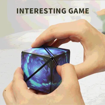 3d Kintantis Magnetinis Magic Cube Vaikams Kubo Galvosūkį Antistress Žaislas Suaugusiems Cubo Fidget Žaislai Virsta Per 72 Formų Nuotrauka 4