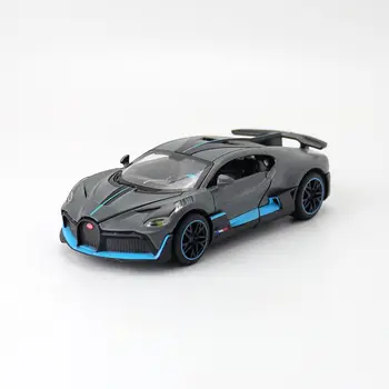 1:32 Masto Bugatti DIVO Super Žaislas Automobilis Diecast Žaislo Modelis, Traukti Atgal, Garso ir Šviesos Durų Openable Švietimo Dovanų Kolekcija Nuotrauka 0