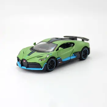 1:32 Masto Bugatti DIVO Super Žaislas Automobilis Diecast Žaislo Modelis, Traukti Atgal, Garso ir Šviesos Durų Openable Švietimo Dovanų Kolekcija Nuotrauka 1