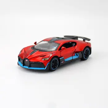 1:32 Masto Bugatti DIVO Super Žaislas Automobilis Diecast Žaislo Modelis, Traukti Atgal, Garso ir Šviesos Durų Openable Švietimo Dovanų Kolekcija Nuotrauka 2