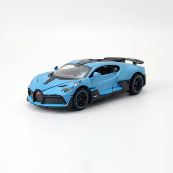 1:32 Masto Bugatti DIVO Super Žaislas Automobilis Diecast Žaislo Modelis, Traukti Atgal, Garso ir Šviesos Durų Openable Švietimo Dovanų Kolekcija Nuotrauka 3