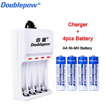 Doublepow AA 1.2 V NI-MH baterija 1200mAh NI-MH baterijų ir AA/AAA įkroviklis