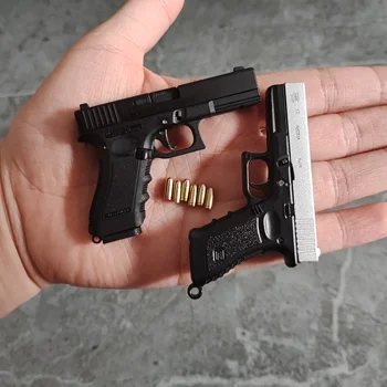 1:3 Glock Nuimamas Pistoletas Mini Modelis Keychain Visiškai Metaliniu Korpusu Mesti Žaislas Ginklą Berniukų Suaugusiųjų Gimtadienio Dovana Nuotrauka 1