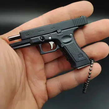 1:3 Glock Nuimamas Pistoletas Mini Modelis Keychain Visiškai Metaliniu Korpusu Mesti Žaislas Ginklą Berniukų Suaugusiųjų Gimtadienio Dovana Nuotrauka 2