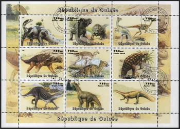 9Pcs/Set Gvinėja Pašto Ženklų 1998 Priešistorinių Dinozaurų Naudojamas Po Pažymėtos Pašto Ženklų Kolekcionavimas Nuotrauka 0