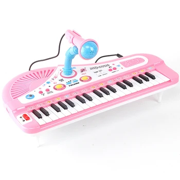Vaikų Fortepijono Žaislas 37 Klavišus Skaitmeninės Muzikos Elektroninių Klaviatūra Elektrinis Pianinas Organų Mikrofonas Mokymosi Muzikos Instrumentas Nuotrauka 1