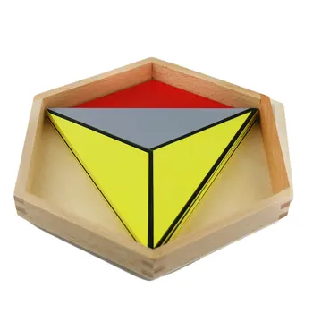 Montessori Medžiagų Matemath Konstruktyvų Trikampiai Montessori Medinė Dėlionė ikimokyklinio Ugdymo Ikimokyklinio Matematikos Žaislas H346F Nuotrauka 3