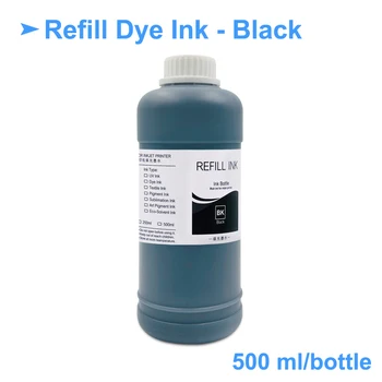 500ML Universalus Dye Ink Epson L100 L110 L120 L 210 L220 L 355 L310 L800 L805 L1800 P50 T50 T60 1390 1400 1410 P600 P800 3880 Nuotrauka 1