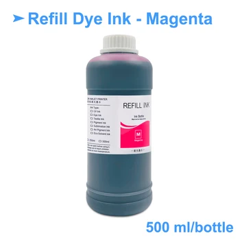 500ML Universalus Dye Ink Epson L100 L110 L120 L 210 L220 L 355 L310 L800 L805 L1800 P50 T50 T60 1390 1400 1410 P600 P800 3880 Nuotrauka 3