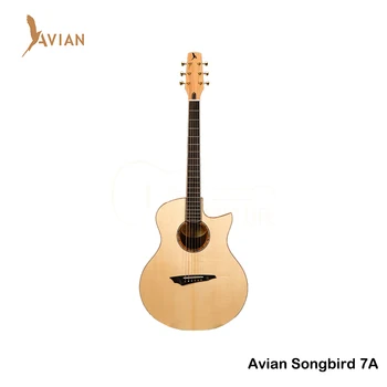 Paukščių Gitara Songbird 7A Rankų darbo Gitara Akustinės Visos Kietosios Gitara Profesionaliai Žaisti 40.5