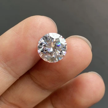 Meisidian 1 Karatų D Spalva Sertifikuotą Laboratoriją Išaugo 100% Moissanite Deimantų Žiedas GRA Moissanite Prarasti Akmuo Nuotrauka 3