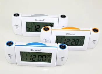 Sevrwell sieniniai laikrodžiai laikrodis žiūrėti parama projection alarm išorinio maitinimo anglų Kalbos mados stilius 3 spalvų Nuotrauka 5