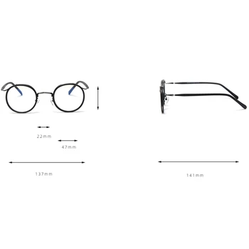 Peekaboo optiniai akiniai moterų retro stilius derliaus apvalus rėmo akiniai vyrams acetatas, skaidraus lęšio leopard skaidrus Nuotrauka 5