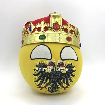 Šventosios Romos Imperijos Kamuolys ir Aukso karūną Lėlės countryballs plushies Cosplay Polandball Pliušinis Žaislas, skirtas Dovanų 20CM