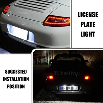 2vnt Automobilio LED Licenciją Plokštelės Šviesos 1997-2004 Už 
