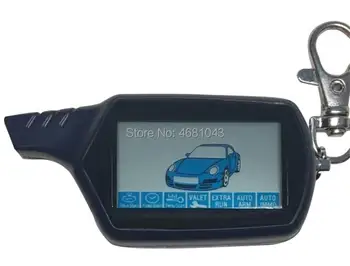 10 Vnt./Daug B 9 rusijos Keychain LCD Nuotolinio Valdymo pulto 2 Automobilių Signalizacijos Sistemos Starline B9 Twage Raktas Fob Grandinės Auto Variklio užvedimas Nuotrauka 0