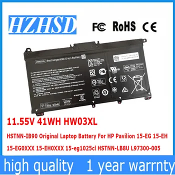 11.55 V 41WH HW03XL HSTNN-IB90 Originalus Baterija HP Pavilion 15-PVZ., 15-EH 15-EG0XXX 15-EH0XXX 15-eg1025cl HSTNN-LB8U L97300-005