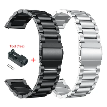 Nerūdijančio Plieno Dirželis LEMFO LEM10 LEM12 I29 Smart Watch Band Metalo Greito Atleidimo Apyrankę, Diržą Lemfo I15 EKG K22 Correa