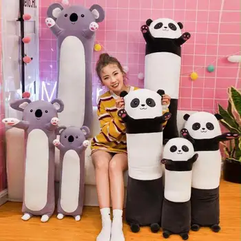 50-130cm Mielas Ilgai Katė Panda Pagalvę Pliušiniai Žaislai Įdaryti Pristabdyti Office Plauko Pagalvė Lovoje Miego Pagalvės Namų Dovana Lėlės Vaikams Mergina Nuotrauka 0