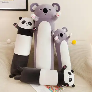 50-130cm Mielas Ilgai Katė Panda Pagalvę Pliušiniai Žaislai Įdaryti Pristabdyti Office Plauko Pagalvė Lovoje Miego Pagalvės Namų Dovana Lėlės Vaikams Mergina Nuotrauka 3