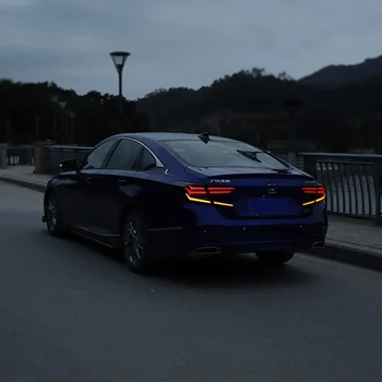 Automobilio LED užpakalinis žibintas Honda Accord 2018 2019 2020 12V Galiniai Veikia Stabdžių Žibintas Atbulinės Dinamiškas Posūkio Signalo Taillamp Nuotrauka 5