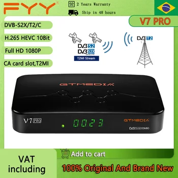 GTMEDIA V7 Pro Combo Skaitmeninis Palydovinės TV Reieiver Full HD DVB-S/S2+T/T2 Paramos CA Kortelės H. 265 Tinklo Bendrinimo Dekoderis Receptorių