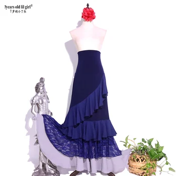 Ispanų Flamenko Šokių Suknelė Praktikos Sijonas Dėvėti WomenEC01