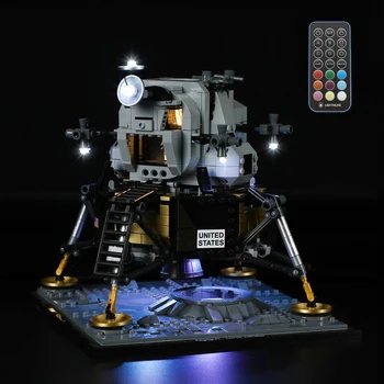 DŽIAUGSMAS ŽURNALUS, Led Šviesos Rinkinys 10266 Apollo 11 Mėnulio Lander Nuotolinio Valdymo Versija (NE Apima Modelis)