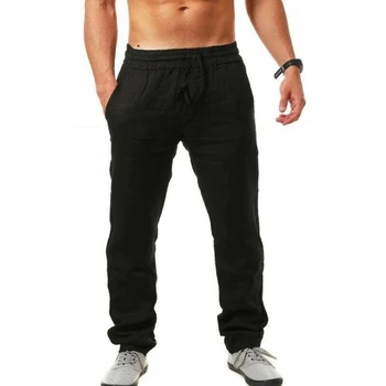 Kinijos Haremo Stiliaus Kelnės Vyrams Streetwear Atsitiktinis Poilsiu Mens Kelnės Medvilnės Skalbiniai Sweatpants Kulkšnies ilgis Vyrų Kelnės M-5XL Nuotrauka 3
