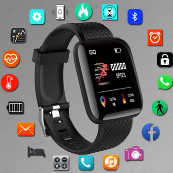 Smart Laikrodžiai Kraujo Spaudimas Vandeniui Vyrų, Moterų Širdies ritmo Monitorius Fitness Tracker Skaitmeninis Riešo Žiūrėti Sportas 