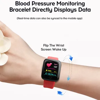 Smart Laikrodžiai Kraujo Spaudimas Vandeniui Vyrų, Moterų Širdies ritmo Monitorius Fitness Tracker Skaitmeninis Riešo Žiūrėti Sportas 