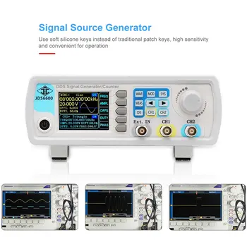 Naujas JDS6600 60MHZ 2 Kanalo DDS Funkcija Signalo Generatoriaus Pluse Signalo Šaltinis Dažnio Matuoklis Savavališkai Signalo Nuotrauka 2
