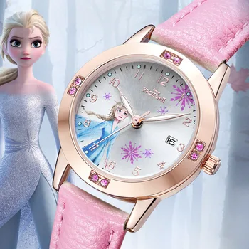 Disney Dovana Su Būda Užšaldyti Princesė Žiūrėti Mados Kalendorius Kvarco Vidurinės Mokyklos Studentas Diržo Merginos Laikrodis Relogio Masculino Nuotrauka 0