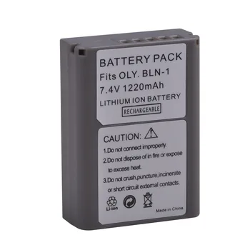 2vnt 1220mAh BLN-1 PS-BLN1 BLN1 Skaitmeninis Baterija ir Kroviklis skirtas Olympus OM-D E-M1, OM-D E-M5, Pen E-P5 Baterijos Nuotrauka 4