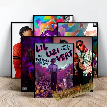 Lil Uzi Vert Albumo Viršelio Plakatas, Uzi Vert Reperis Portretas, Spaudinių, Meno, Hip-Hop Rap Singer Sienų Lipdukai, Muzikos Žvaigždė Sienų Tapyba