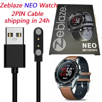 Zeblaze NEO smart žiūrėti originalaus įkroviklio Kabelį 2pin Magnetinės Energijos USB Power Įkrovimo kabelius, smart priedų naują geros kokybės Nuotrauka 0
