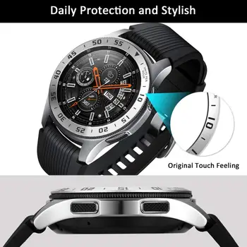 Metalo Bezel Samsung Galaxy Watch4 Klasikinis 46mm 42mm Pavarų S3 Pasienio Smartwatch Padengti Klijų Atveju Bamperis Žiedas Priedai Nuotrauka 2