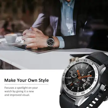 Metalo Bezel Samsung Galaxy Watch4 Klasikinis 46mm 42mm Pavarų S3 Pasienio Smartwatch Padengti Klijų Atveju Bamperis Žiedas Priedai Nuotrauka 4