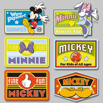 Disney lankas vizitinę kortelę Mickey Minnie animacinių filmų animacija Šilumos Perdavimo spausdinimo ant Liemenės, krepšiai kojinės pagalvę lydieji pleistras