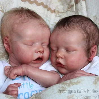 Bebe Reborn Rinkinio Dvyniai Yra Pelėsis Vinilo Unpainted arba Dažytos Nebaigtų 